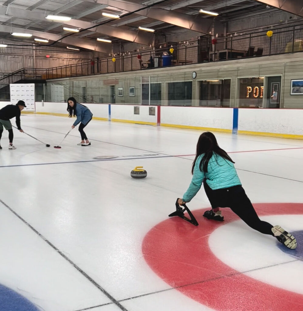 beginner curling classes a weird indoor activity in Austin for adults