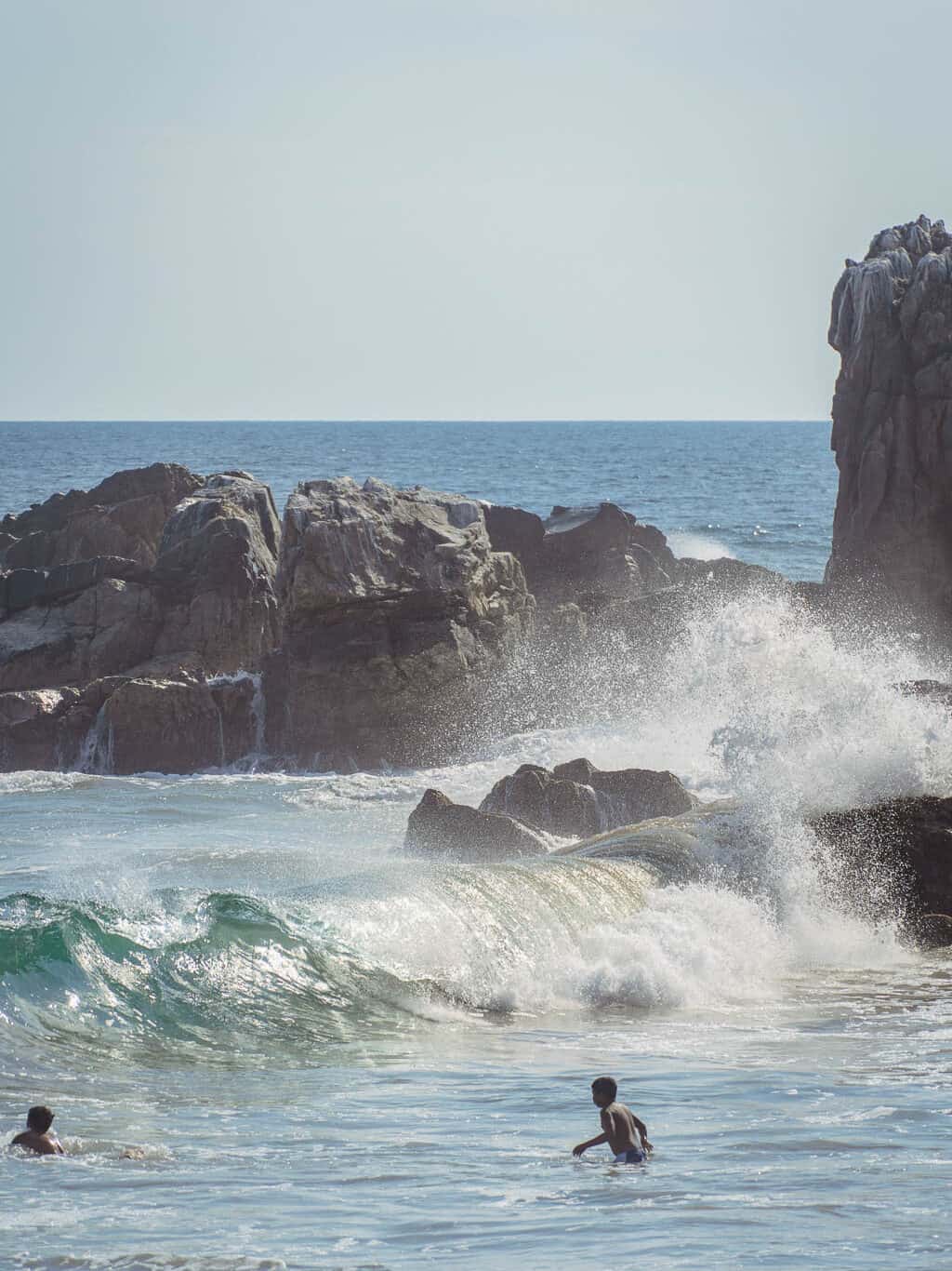 Giant Waves at a Chacahua beach mirador