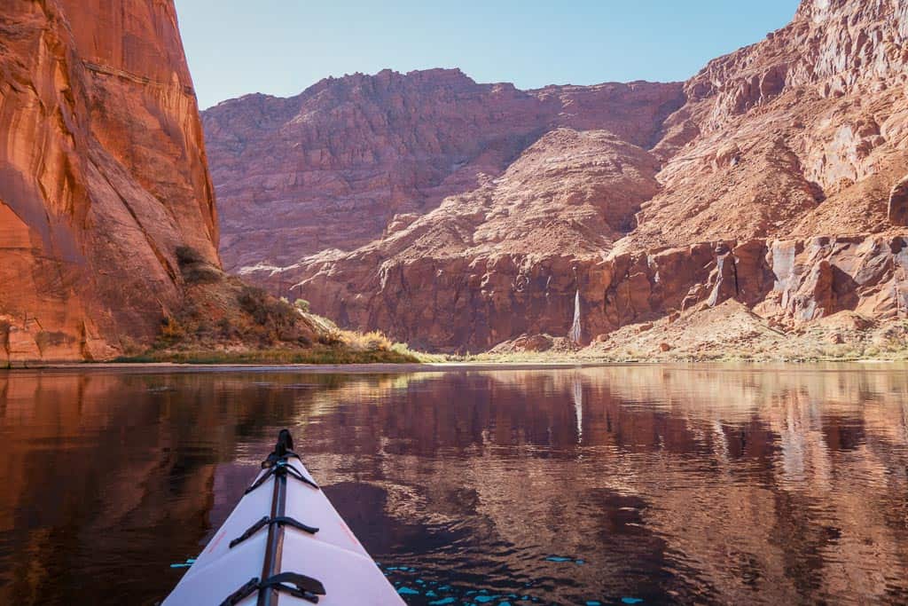 Kayaking on Lake Powell an amazing thing to do in page az