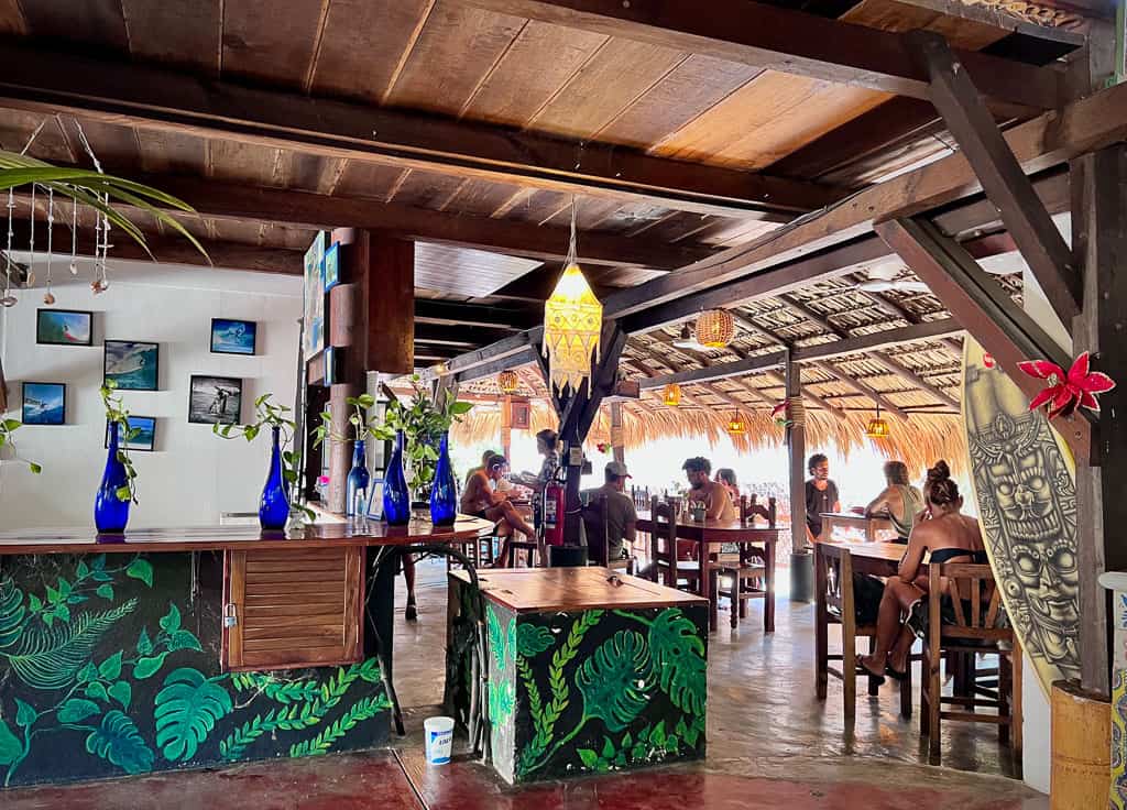 Spirulina Restaurant Interior at Playa La punta beach