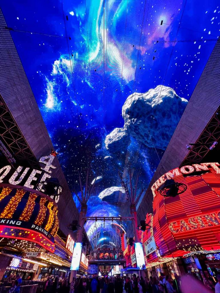 The World's Largest LED Screen on Fremont Street