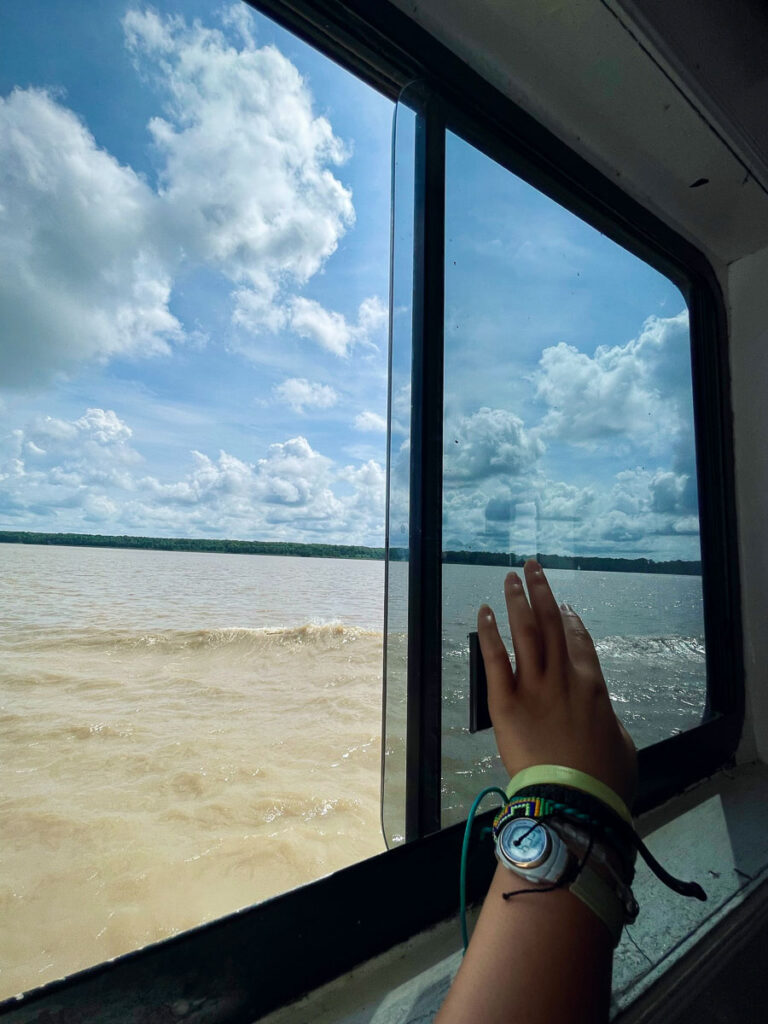 Canawaima Ferry Crossing across the guyana - suriname land border