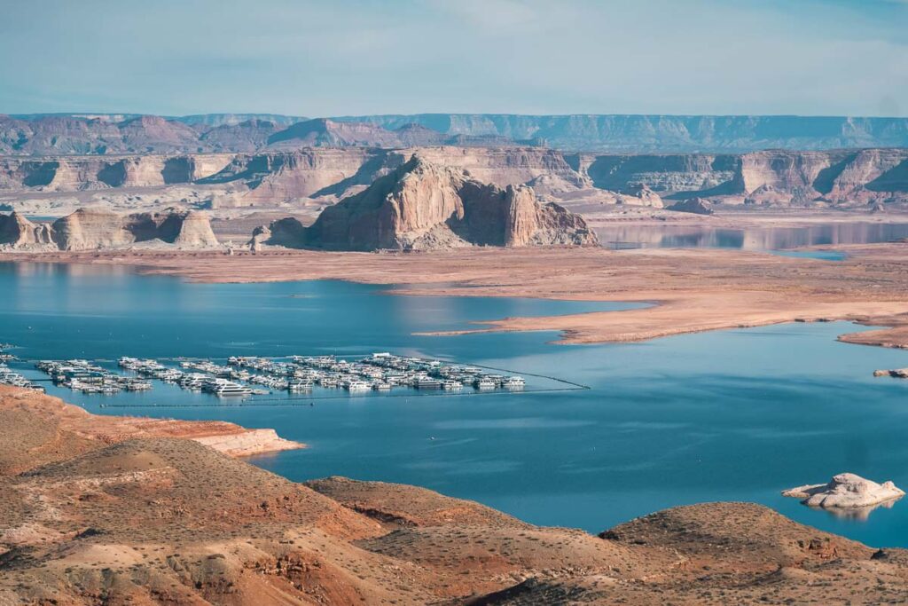 Waheap Point View of lake Powell in page arizona