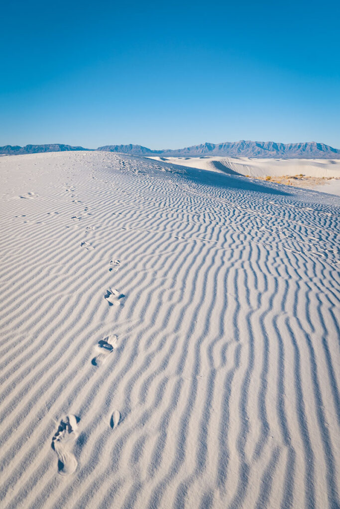 white sand national park photography dunes ripples