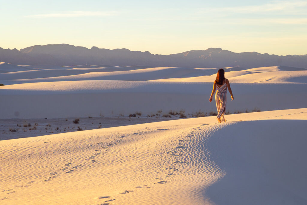sunset golden hour white sands photography 