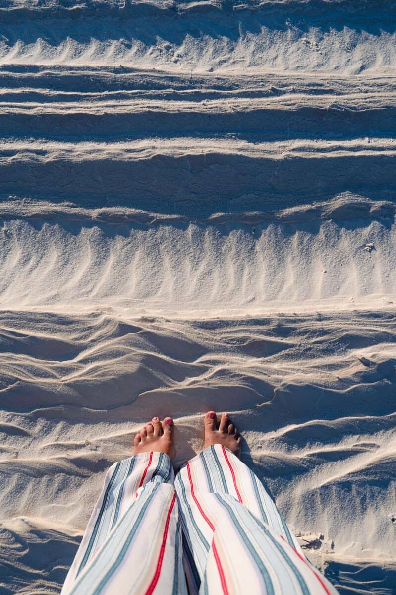 alkali flat texture of white sands photography