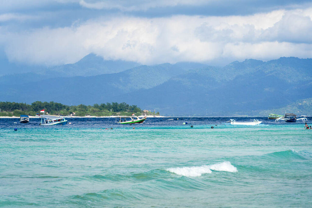 blue waters of Gili trawangan one of the best things to do in lombok