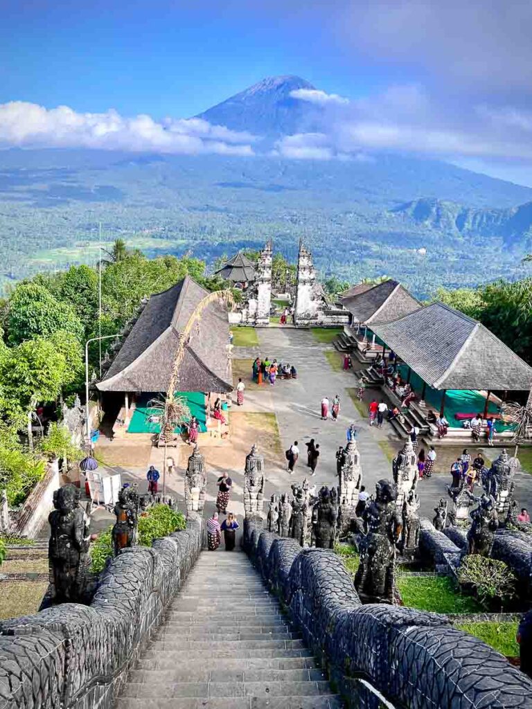 lempuyang temple view of mount agung