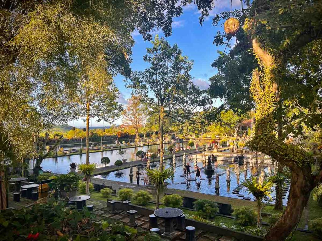 tirta gangga view from nearby hotel is an picture perfect bali bucket list item