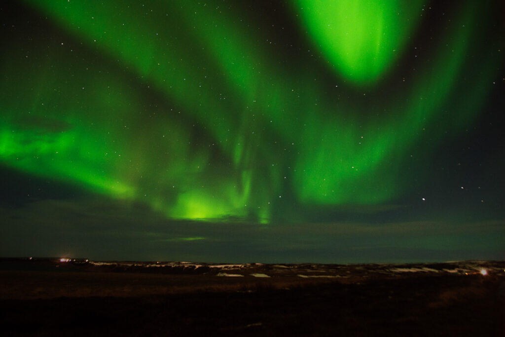 seeing the northern lights in iceland