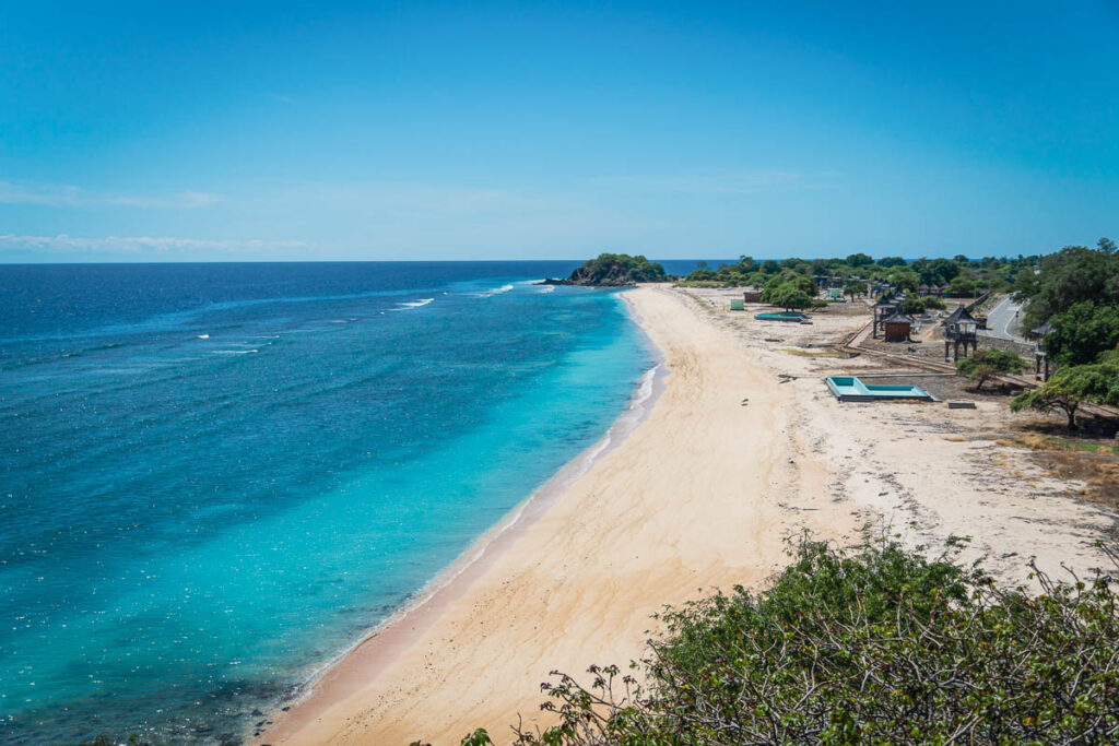one dollar beach, a popular getaway from dili