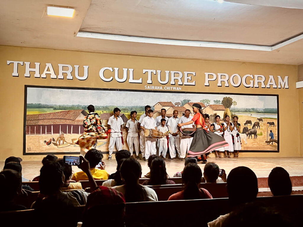 the tharu culture program in sauraha