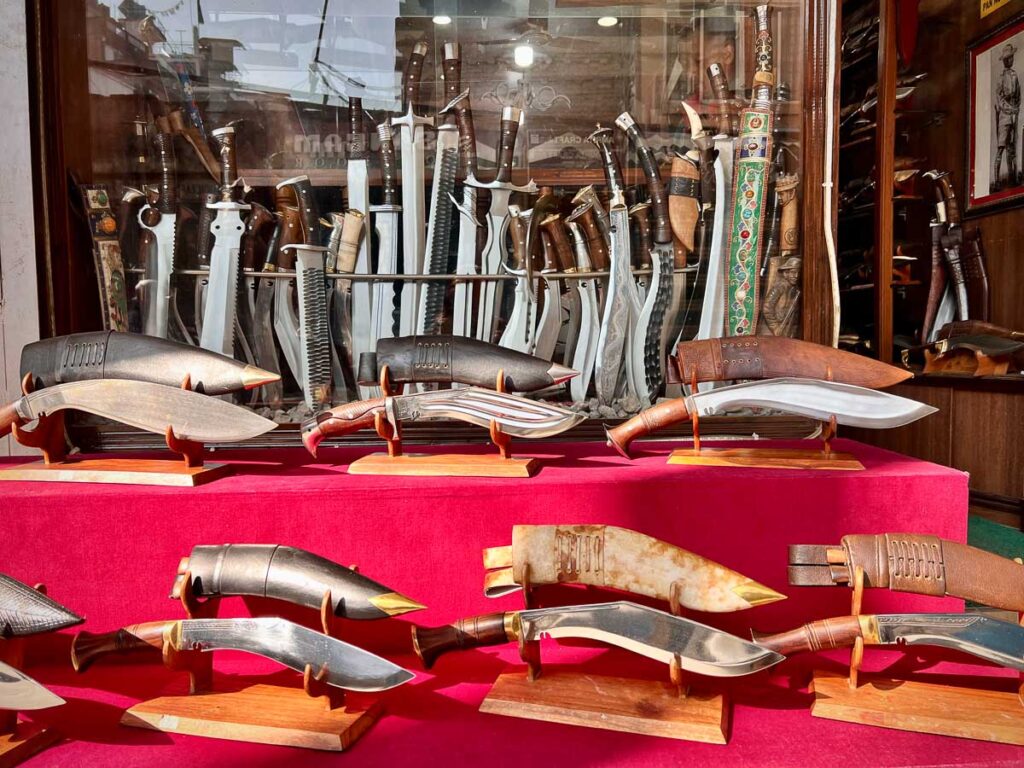 khukuri knife workshop in thamel kathmandu