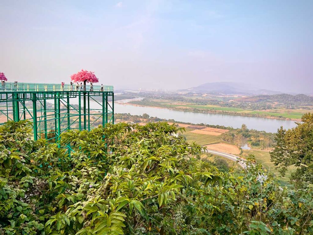the skywalk overlooking the mekong delta one of the best things to do in chiang saen