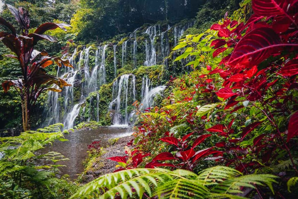 chasing waterfalls is one of the best things to do on a bali bucket list itinerary