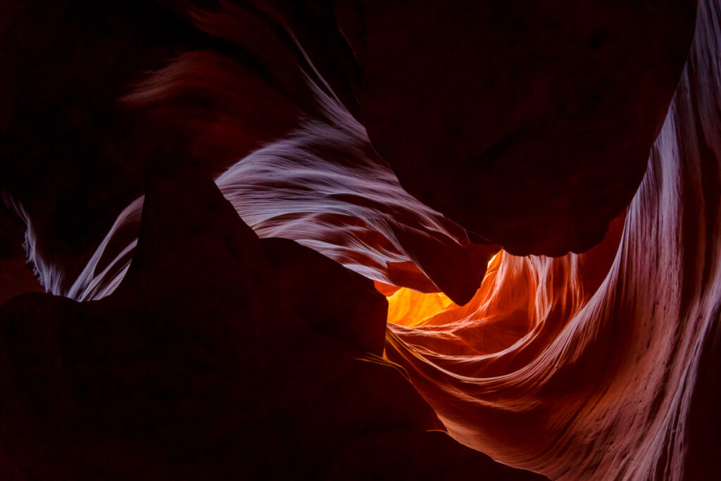 Seeing the Light Swirl from an Upper Antelope Canyon tour from Las Vegas