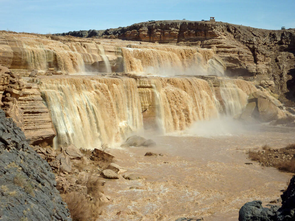 grand falls of the colorado river is a waterfall arizona is known for
