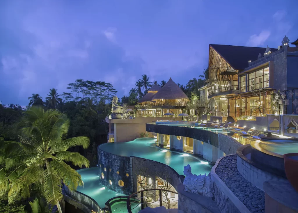 The Kayon Jungle Resort pool exterior view
