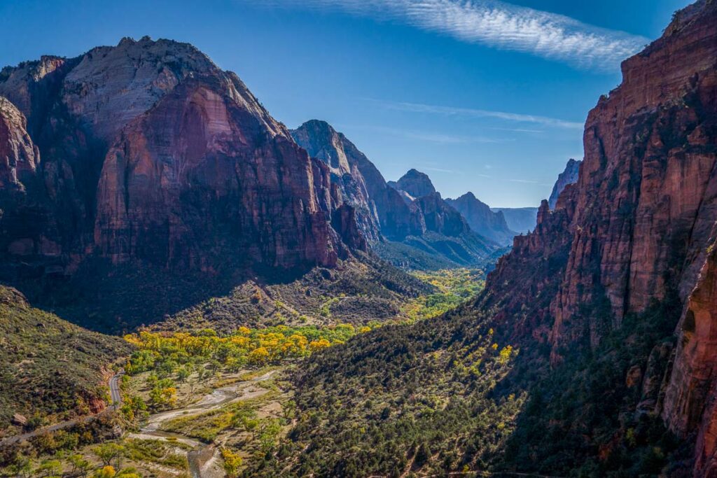 betewen two colorful valleys on a zion national park tour from las vegas