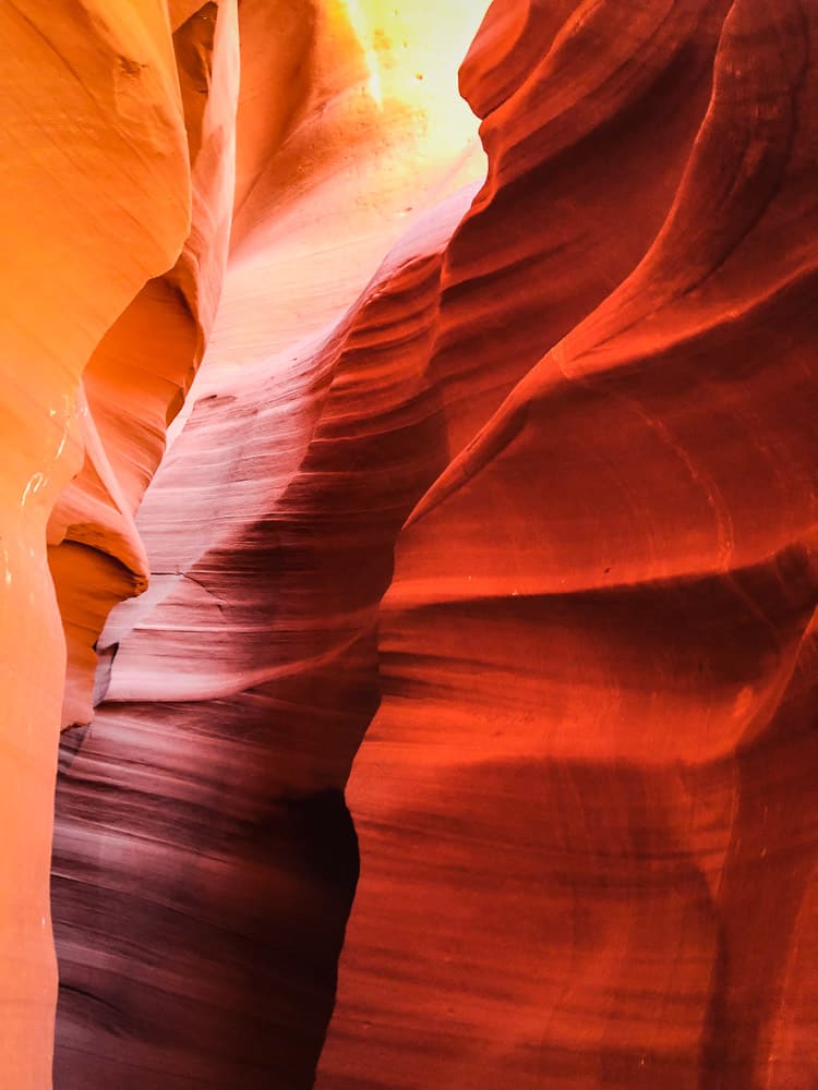 upper antelope canyon vibrant cliff walls where you can take a navajo led tour from page