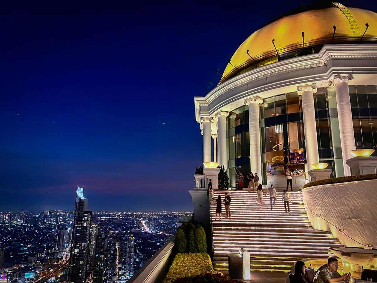 the skybar, one of the most expensive bars in bangkok
