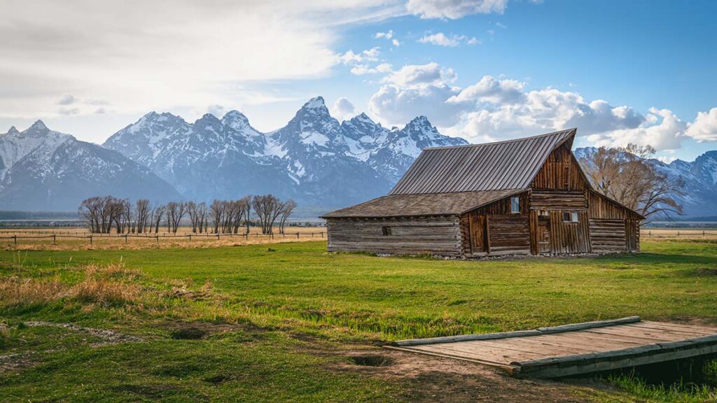 on a Gran Teton Tour to Mormon Road iconic barn