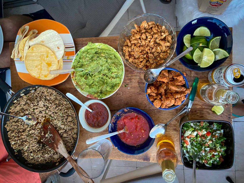Mexican food ingredients on a food tour in Los Angeles