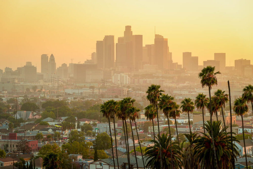 Downtown Los Angeles Skyline at sunset