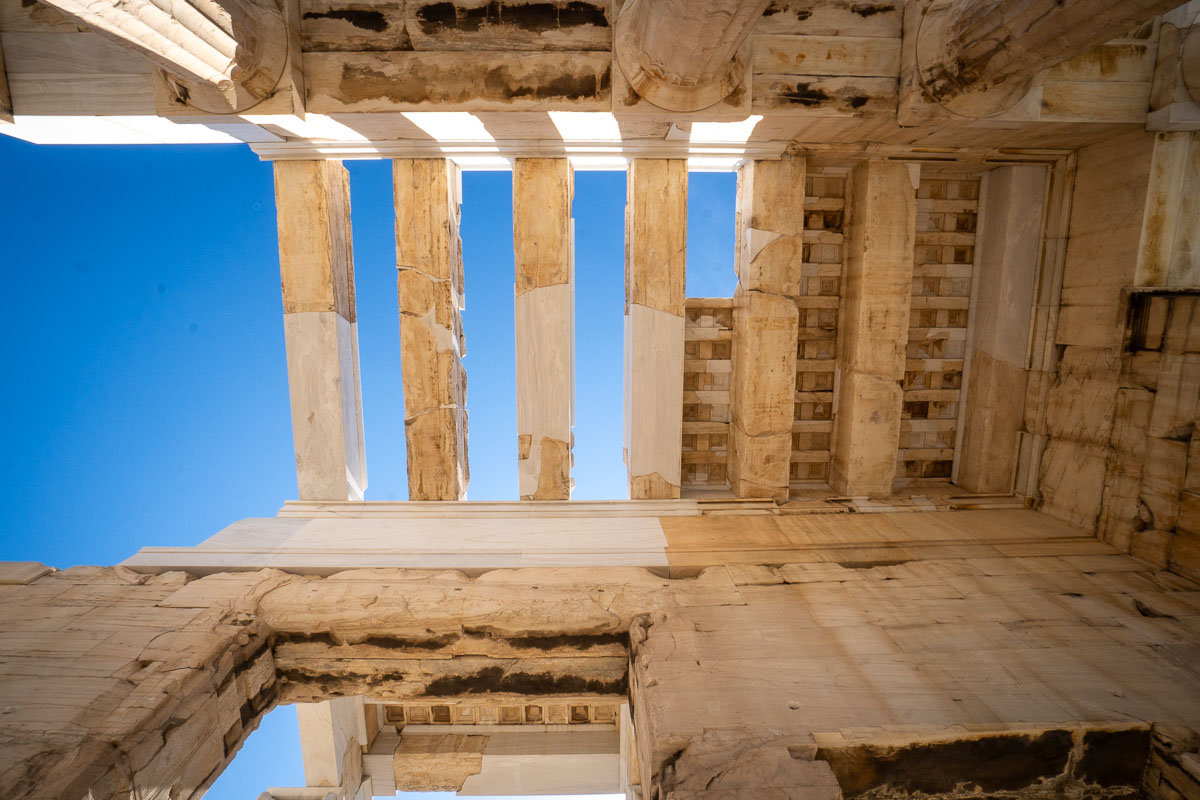 the Propylaea serves as the entryway to the acropolis in athens