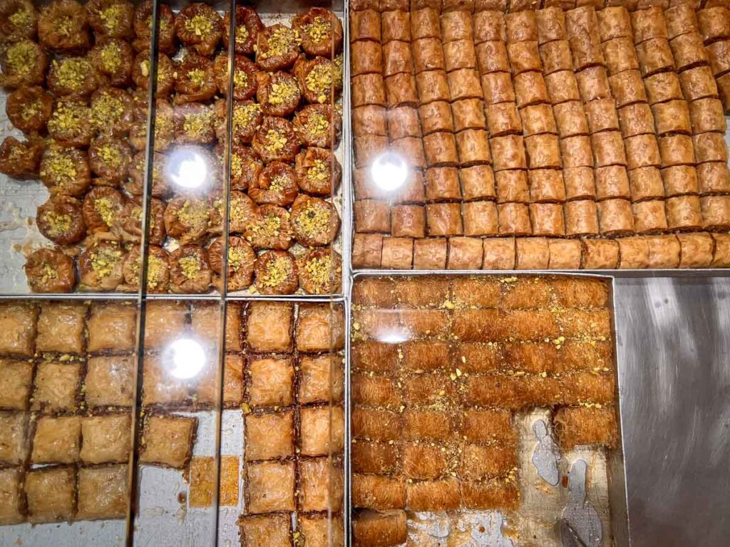 baklava, a popular dessert to try on a food tour in athens