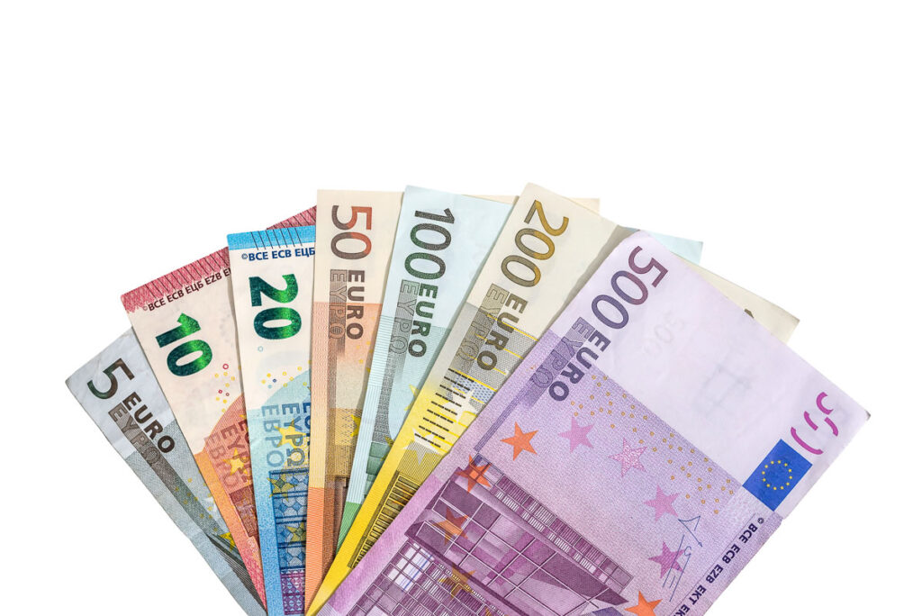 euro currency banknote denominations