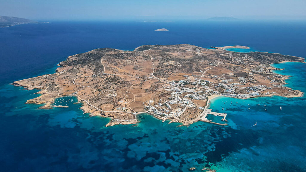 aerial view of Koufonisia island