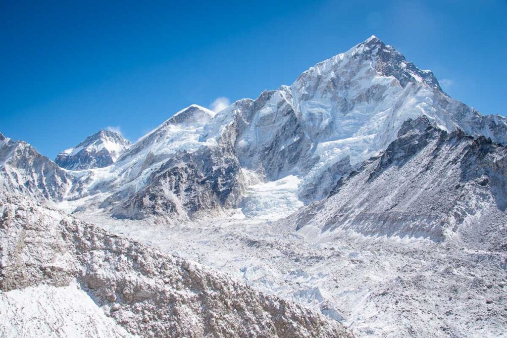 Snow-Capped Peak of Mount Everest