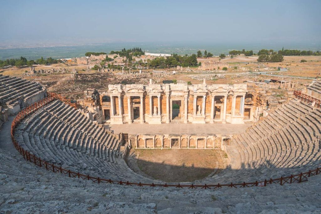 The ancient theater of Hierapolis on a pamukkle tour