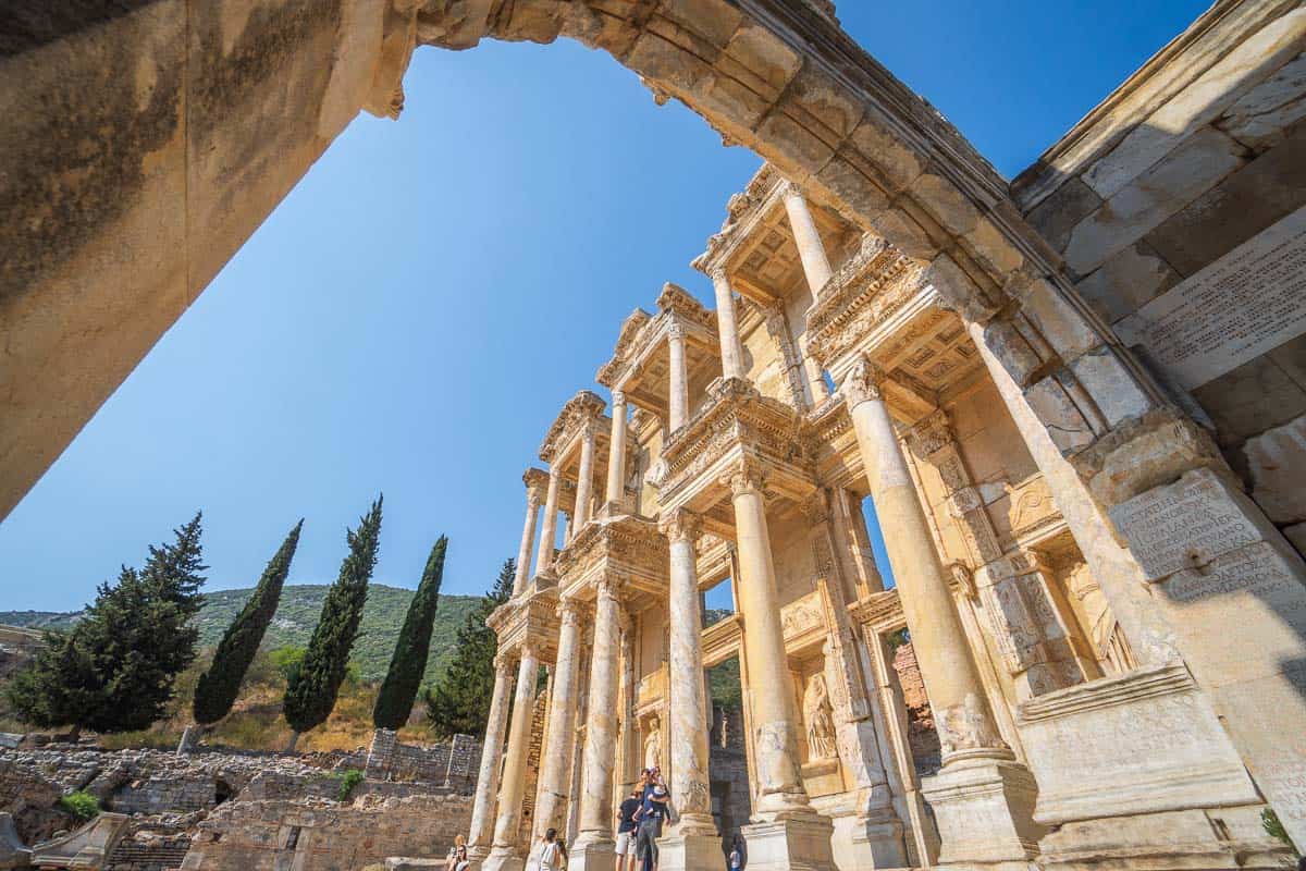 the library of celcus through the Gate of Mazeus and Mithridates