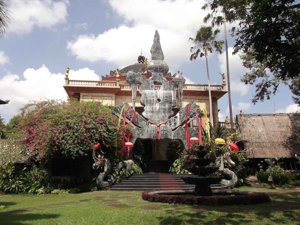 exterior view of the Antonio Blanco museum on a ubud 3 day itinerary