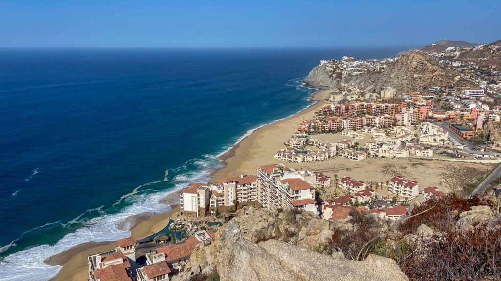 Mexico, Cabo Shoreline Beach from Mt Solmar