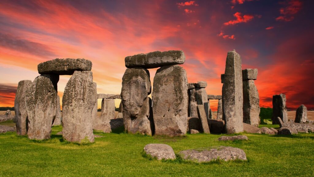 Prehistoric Stonehenge Landmark in England