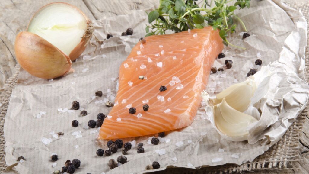 Food, Lightly smoked Irish salmon fillet