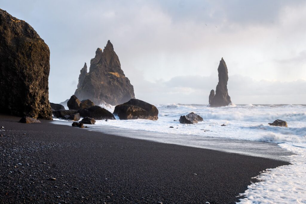 reynisfjara volcanic beach, iceland