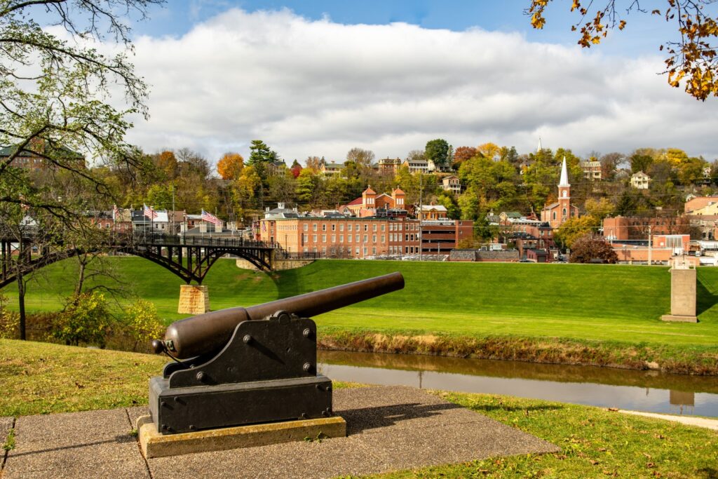 Grant Park in Galena, Illinois during daylight