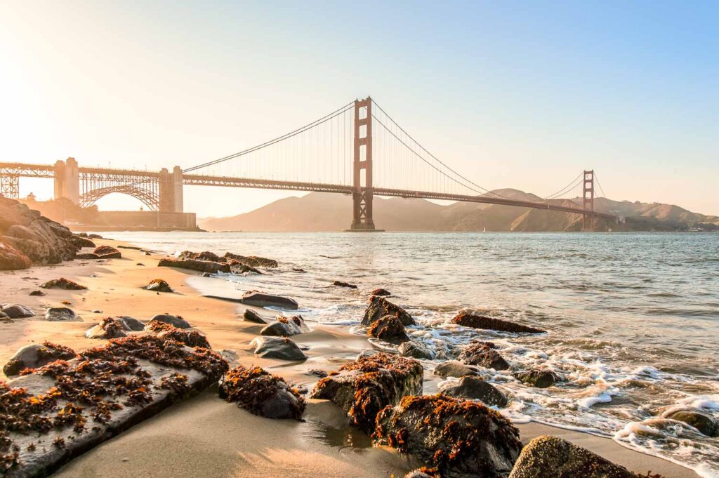 Golden Gate Bridge off Chrissy Field