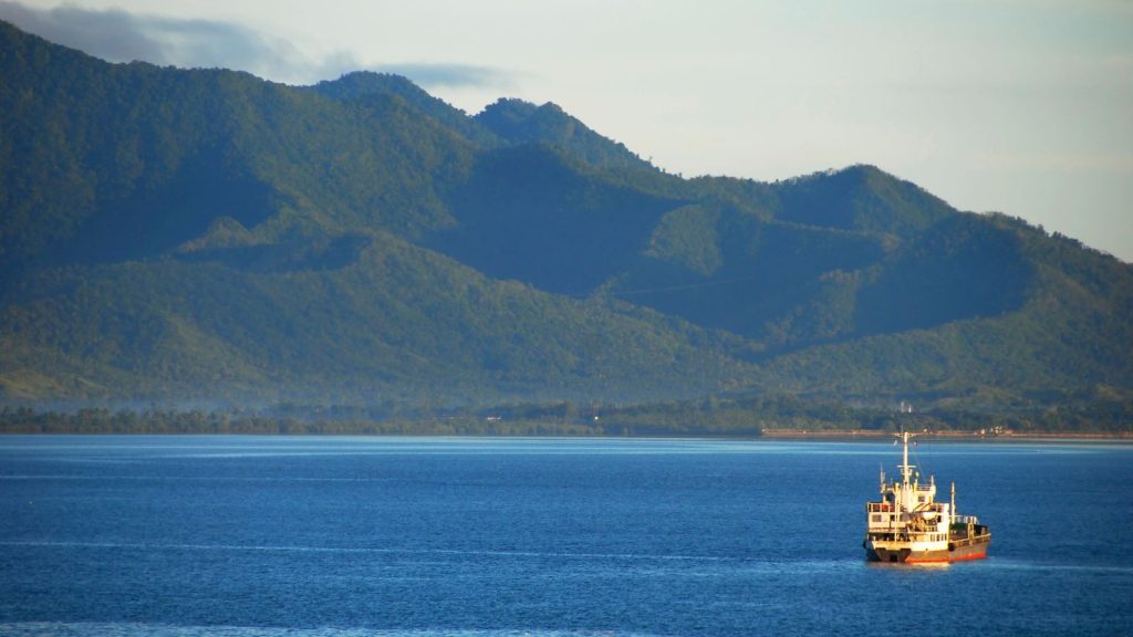 Ferry boat in Kalanggaman, Leyte