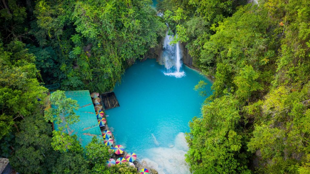 Kawasan Falls, Cebu, turquoise pool