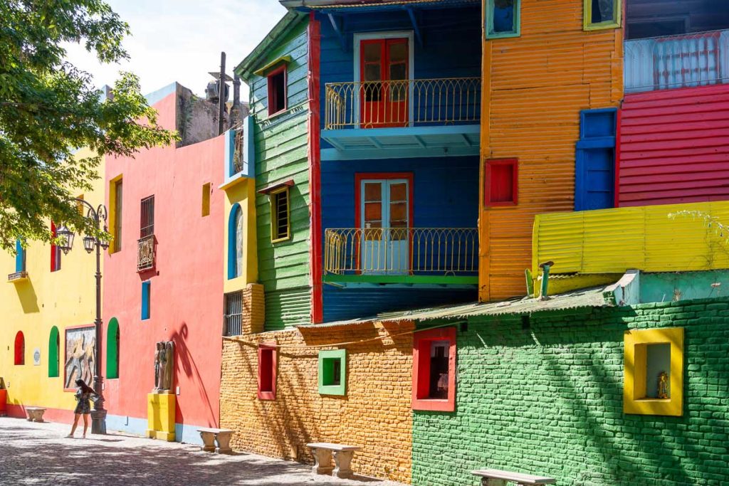Argentina, The colorful building at Caminito street museum in La Boca