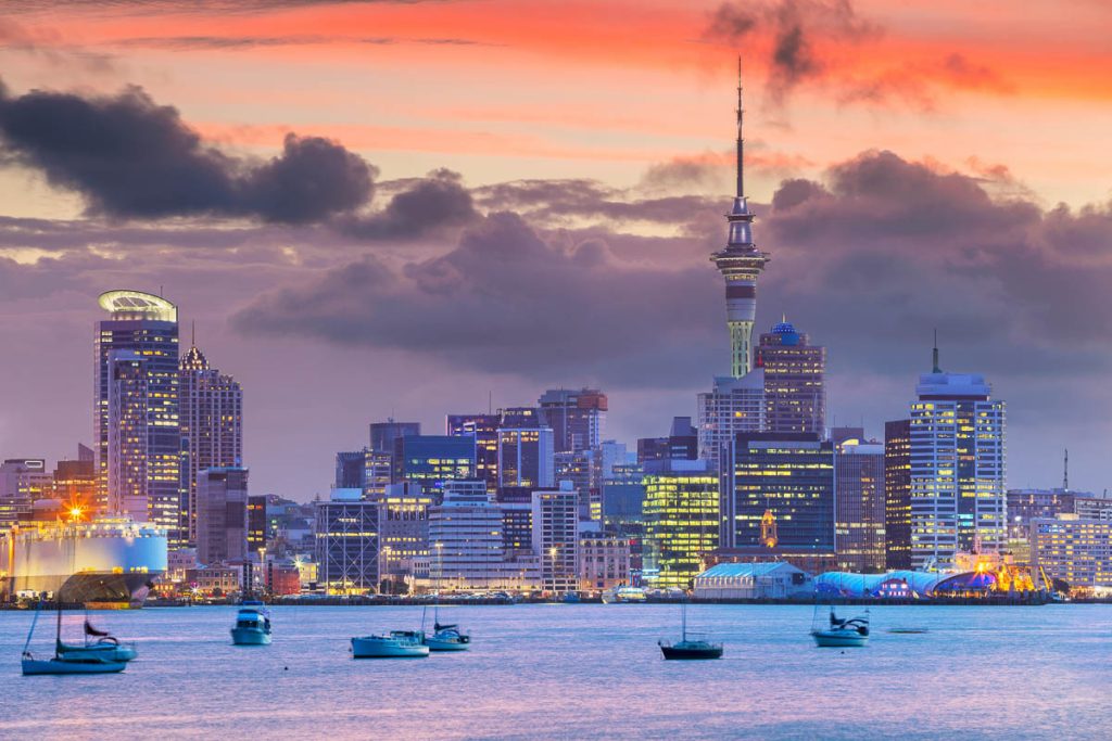New Zealand, Cityscape image of Auckland skyline