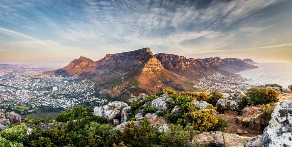 Cape town south africa, Table mountain sunset